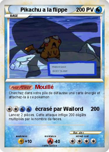 Pokemon Pikachu a la flippe