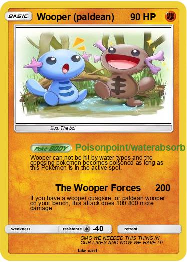 Pokemon Wooper (paldean)