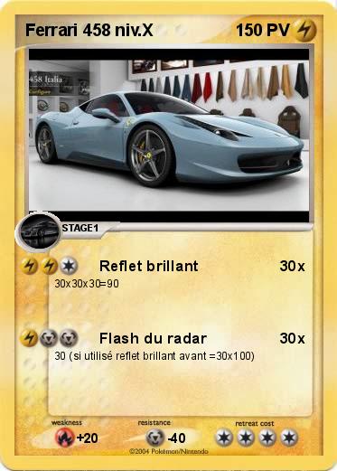 Pokemon Ferrari 458 niv.X