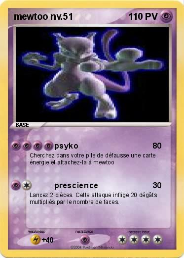 Pokemon mewtoo nv.51