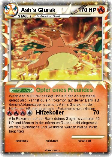 Pokemon Ash´s Glurak