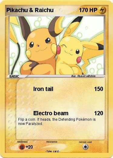 Pokemon Pikachu & Raichu