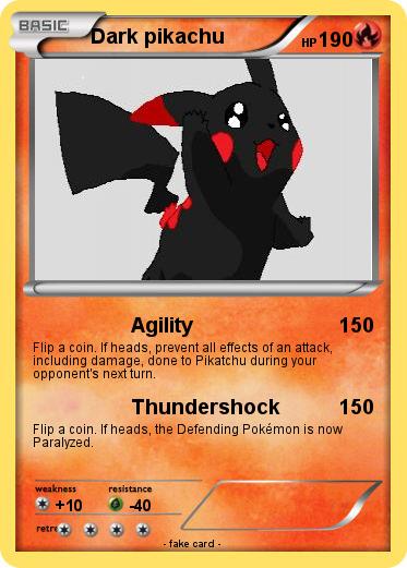 Pokemon Dark pikachu