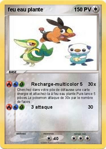 Pokemon feu eau plante