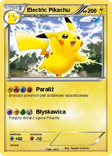 Pokemon Electric Pikachu