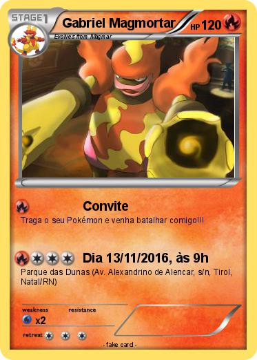Pokemon Gabriel Magmortar