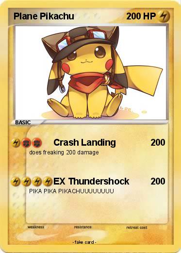 Pokemon Plane Pikachu