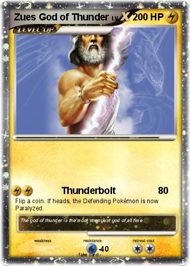 Pokemon Zues God of Thunder