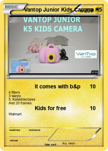 Pokemon Vantop Junior Kids Camera K5