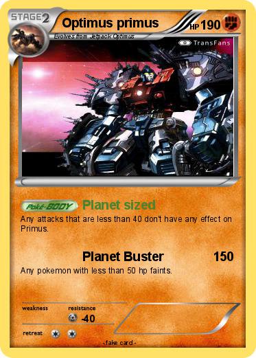 Pokemon Optimus primus