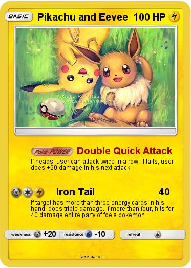 Pokemon Pikachu and Eevee