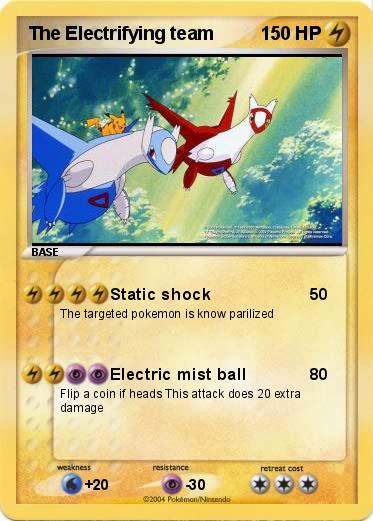 Pokemon The Electrifying team