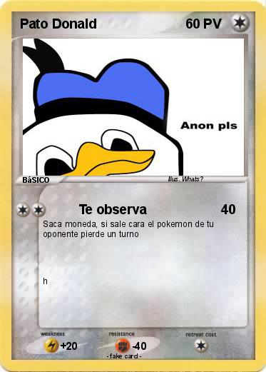 Pokemon Pato Donald