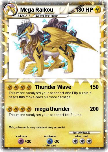 Pokemon Mega Raikou