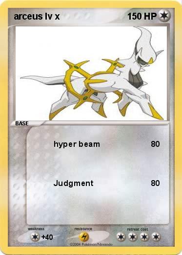 Pokemon arceus lv x