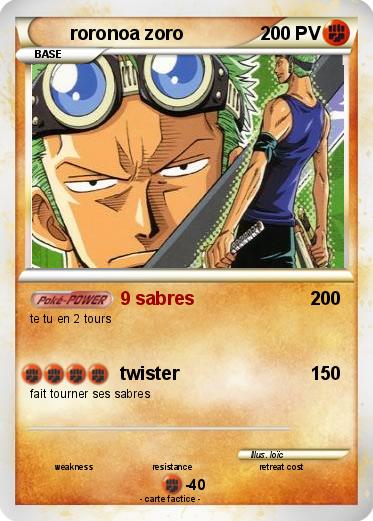 Pokemon roronoa zoro