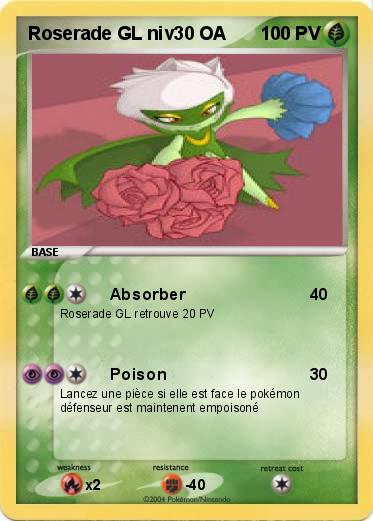 Pokemon Roserade GL niv30 OA