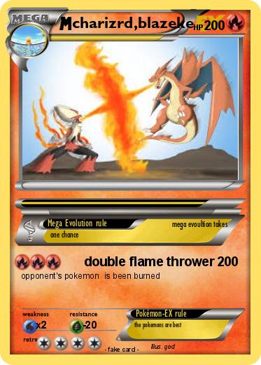 Pokemon charizrd,blazeke