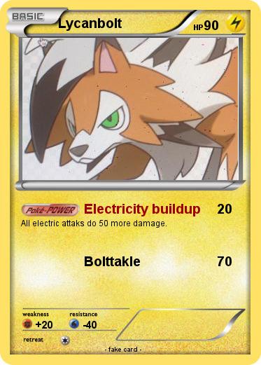 Pokemon Lycanbolt
