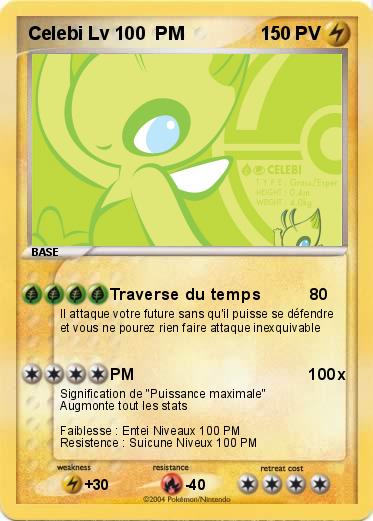 Pokemon Celebi Lv 100  PM