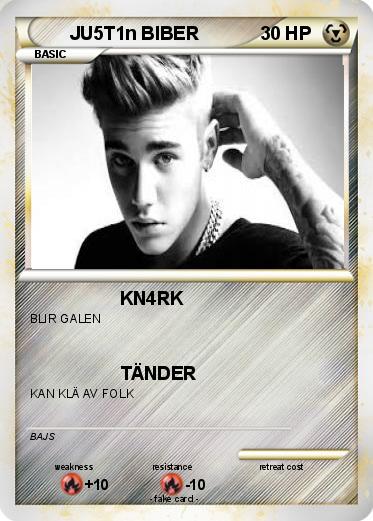 Pokemon JU5T1n BIBER