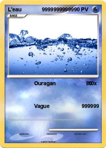 Pokemon L'eau              99999999999