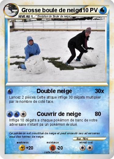 Pokemon Grosse boule de neige