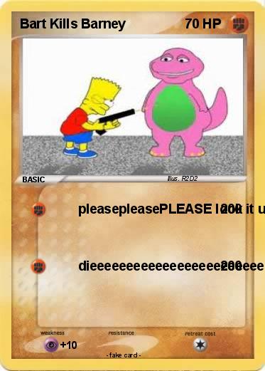 Pokemon Bart Kills Barney