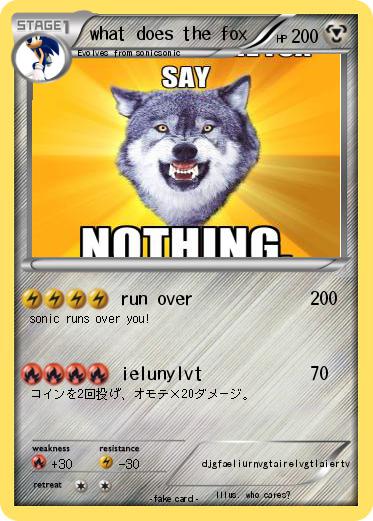 Pokemon what does the fox