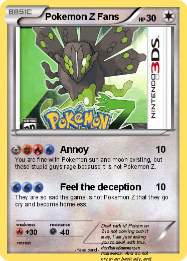 Pokemon Pokemon Z Fans