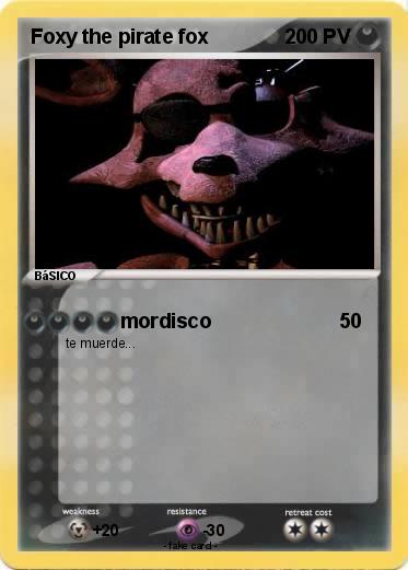 Pokemon Foxy the pirate fox