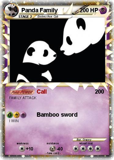 Pokemon Panda Family