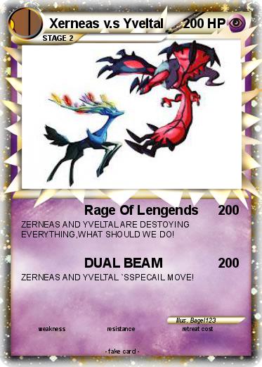 Pokemon Xerneas v.s Yveltal