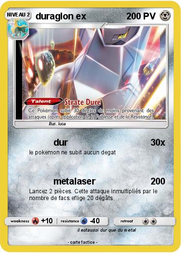 Pokemon duraglon ex