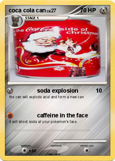 Pokemon coca cola can