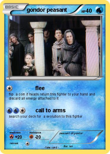 Pokemon gondor peasant