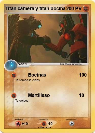 Pokemon Titan camera y titan bocina