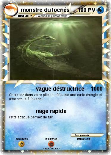 Pokemon monstre du locnés