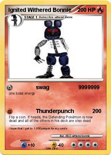 Pokemon Ignited Withered Bonnie