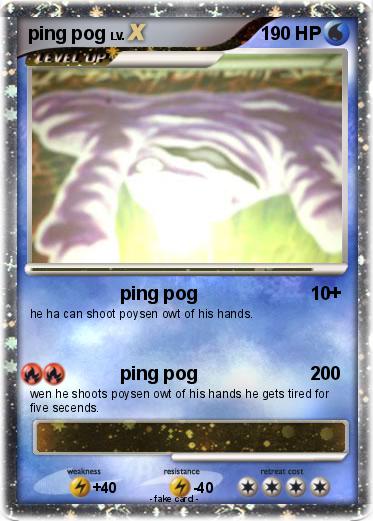Pokemon ping pog