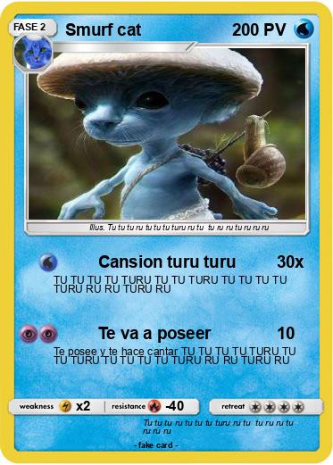 Pokemon Smurf cat