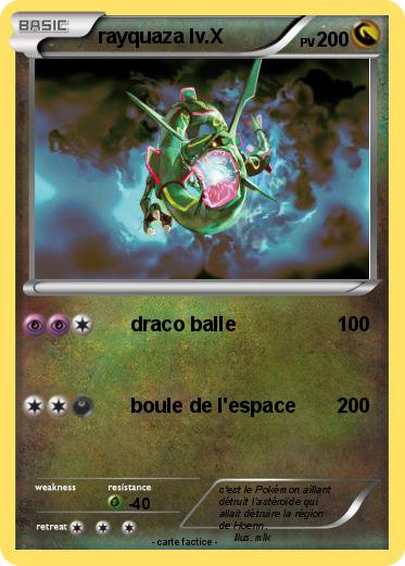 Pokemon rayquaza lv.X