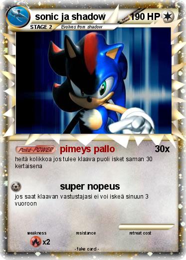 Pokemon sonic ja shadow