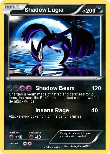 Pokemon Shadow Lugia