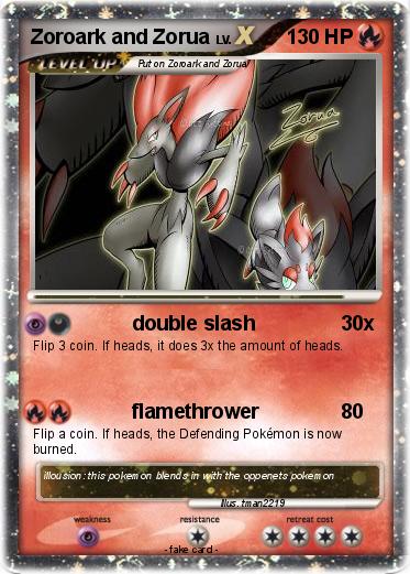 Pokemon Zoroark and Zorua