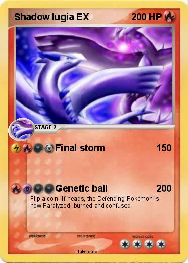 Pokemon Shadow lugia EX