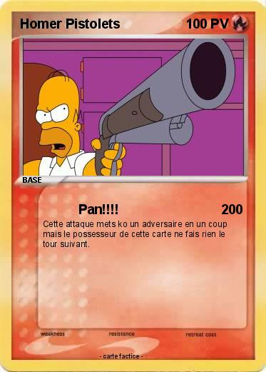 Pokemon Homer Pistolets