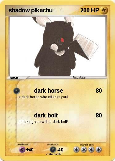 Pokemon shadow pikachu