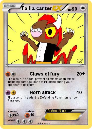 Pokemon Tailla carter