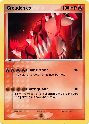 Pokemon Groudon ex